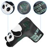 Golf Putter Head Cover Mallet, PU Leather Headcover for Blade