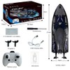 OBEST 2.4GHz RC Speedboat, Remote Controlled Boat with LED Lighting,