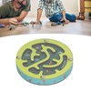 Balance Maze Game Double Sided Educational Round Portable Wooden Ball