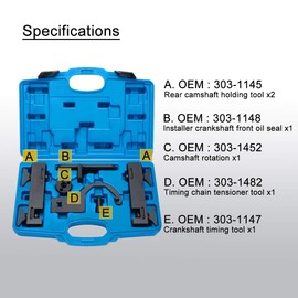 8MILELAKE Petrol Engine Timing Tools Timing Tool Camshaft Alignment Compatible for Land Rover Jaguar (V8) 5.0L