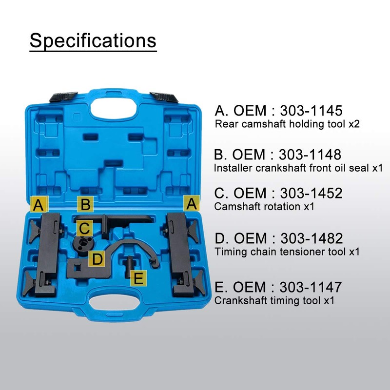 8MILELAKE Petrol Engine Timing Tools Timing Tool Camshaft Alignment Compatible