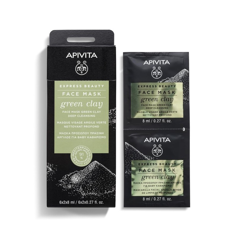 Apivita Express Beauty Deep Cleansing Face Mask with Green Clay