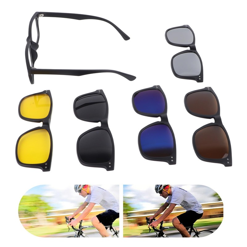 Gafas De Sol Con Clip Magnético Con 5 Clips Intercambiables