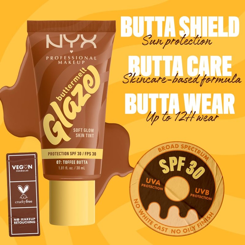 NYX Professional Makeup Buttermelt Glaze Soft Glow Skin Tint +