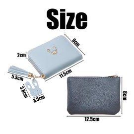 NIDHFG 1 Short Wallet and 1 Cute Baby Treasure, Cute Cartoon Wallet, Women's Accessories, Travel Supplies.