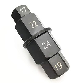 RepairWill Hex Axle Tool for Motorcycles 3/8” Inch Allen Socket Front Wheel Hub Hex Axle Spindle Adapter 17mm 19mm 22mm 24mm