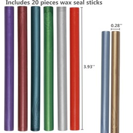 20 Pieces Glue Gun Wax Seal Sticks for Wax Seal Glue Gun, Envelope Seal Glue Gun Sealing Wax Mini Glue Stick Great for Letter Wax Sealing Stamp (Wine Red)
