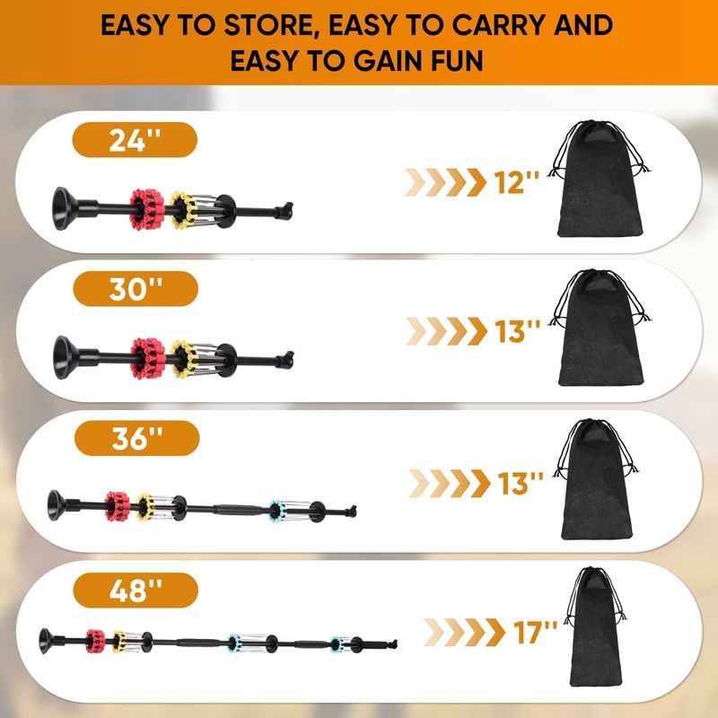 Hbpanan Blow Dart Gun - 36" Blowgun Hunting Kit, 3-Tube