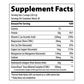 Trace Minerals Colageno Peptides 20g/porcion 571g Sin Sabor