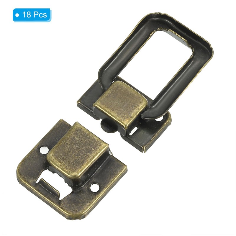 PATIKIL 1.5" x 1" 18pcs Jewelry Box Wooden Case Decorative