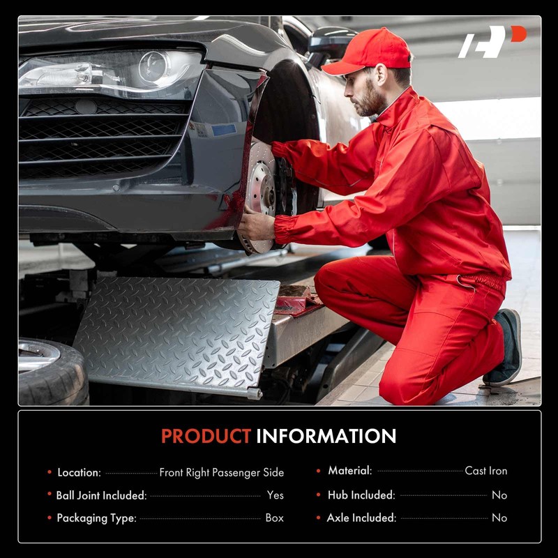 A-Premium Front Right Suspension Steering Knuckle Compatible with Honda Accord