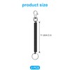 LICQIC 2 Pcs Stretchy Spiral Keyring, elastic keychain, Colourful Plastic