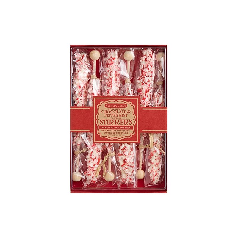 Melville Candy Mini Marshmallow Chocolate Spoons & Peppermint Stirrers Gift