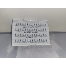 ARDELL DURALASH NATURAL KNOT FREE MEDIUM INDIVDUAL BLACK EYELASHES LOT OF 100
