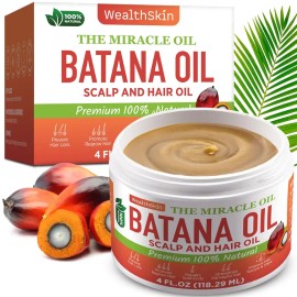Batana Hair Oil – 100% Pure Hair Treatment to Repair Damaged Hair, Reduce Hair Loss, Nourish Scalp, Strengthen Strands, Ideal for Masks or Scalp Care