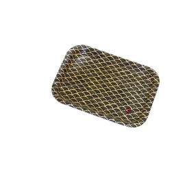 Tatsumiya Japanese Fabric Cafe Tray, Blue Sea Wave, Size (W x D x H): Approx. 10.2 x 7.2 x 0.6 inches (25.9 x 18.3 x 1.5 x 1.5 x 55105 mm)