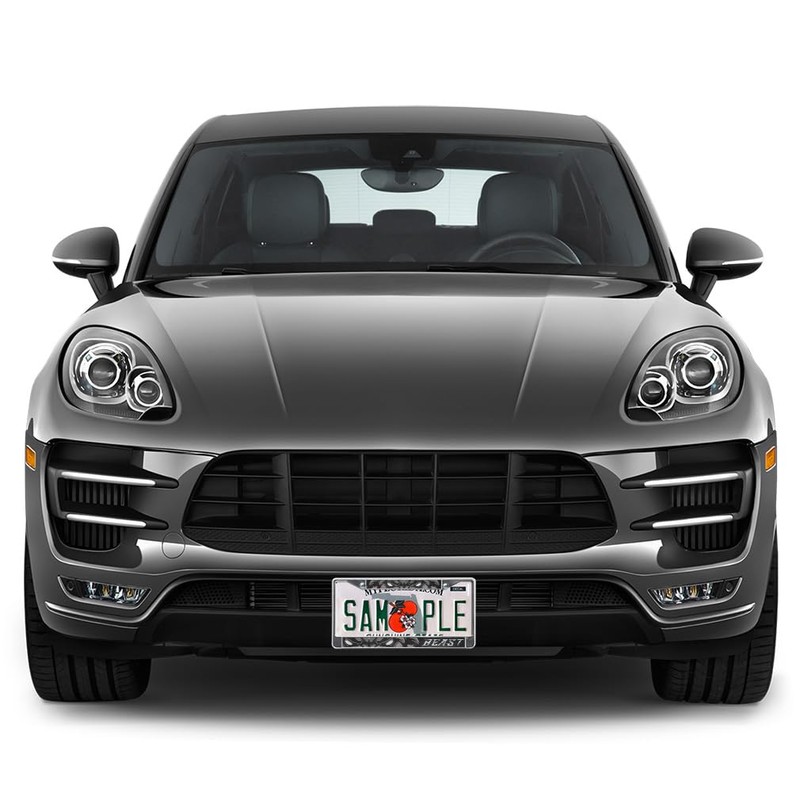 Metal Insert License Plate Frame A Beast Weatherproof Car Accessories