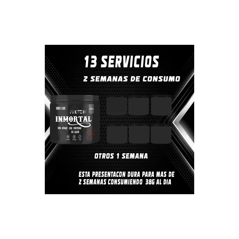 Proteína Isolate Inmortal Suplements 500g Sabores