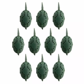 10 x Inline Clam shell Maggot Grub Feeder Fishing Feeders 15g or 30g (15, Grams)