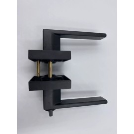 KNOBWELL New Black Door Handle Lever Lock Passage Privacy Dummy Function Square