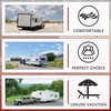 Cenipar Trailer Hitch Lock Universal with Combination Lock, Heavy-Duty Steel