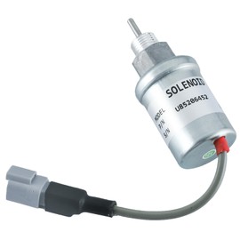 U85206452 Fuel Shut Off Solenoid 185206452 U85206520 U85206451 185206450 185206451 for Caterpillar Engine 3011C 3013 3013C 3024 Perkins 402D 403C 403D 404C Stop Solenoid 12V