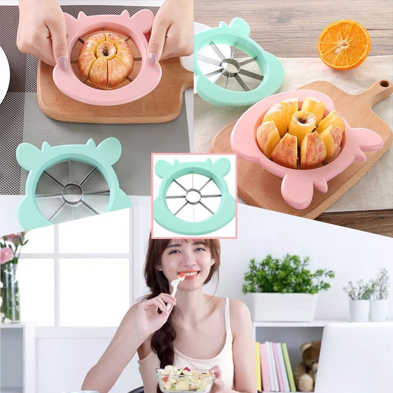 2 Pcs Fruit Cutters Cartoon Fruit Corers Multifunction Fruit Slicers