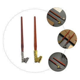 Gadpiparty 6pcs Oblique Calligraphy Pen Holder for Elegant Writing Vintage Dip Pen Handles Antique for Calligraphy Practice and Art Projects