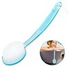 DecorRack Bath Brush with Bristles, Long Handle for Exfoliating Back,