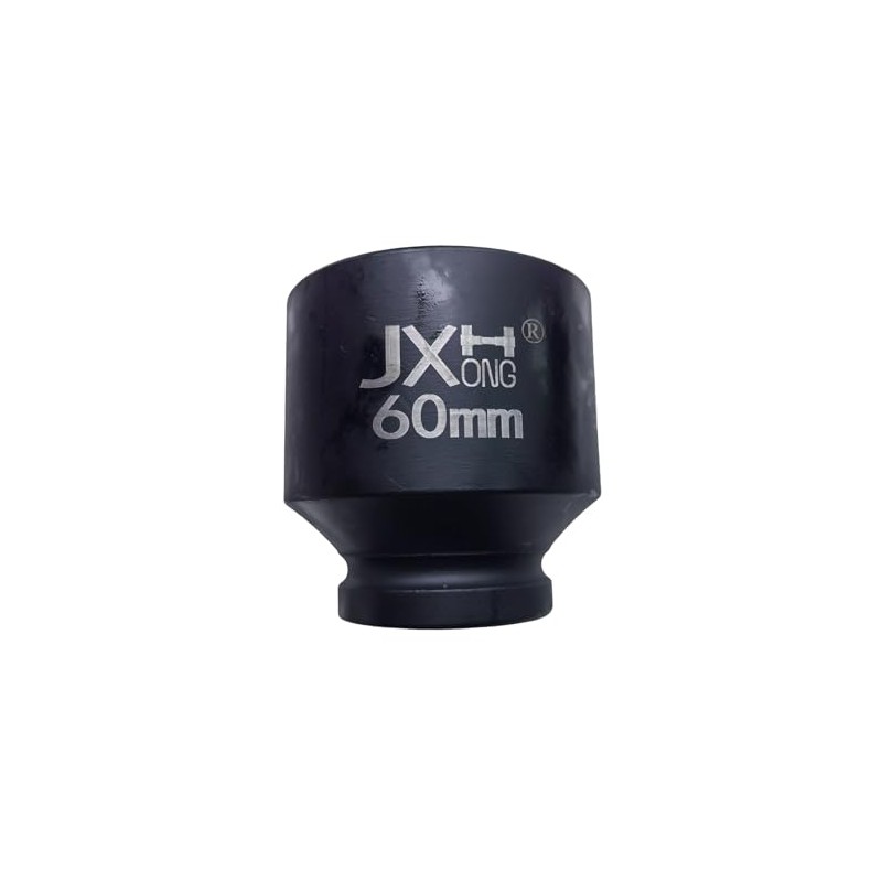 JXHONG 3/4-Inch Drive Metric 60mm Impact Socket, 6-Point, Heat Treated