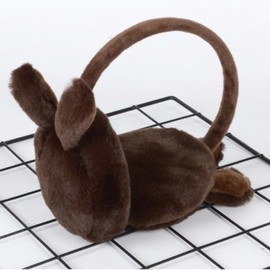 EA Winter Warm Foldable Rabbit Ear Muffs Pink