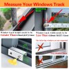 Tahikem Window Safety Locks Adjustable Sliding Door Window Security Locks