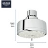 Grohe Tempesta Cosmopolitan 100 4 Spray Functions Shower Head, Starlight