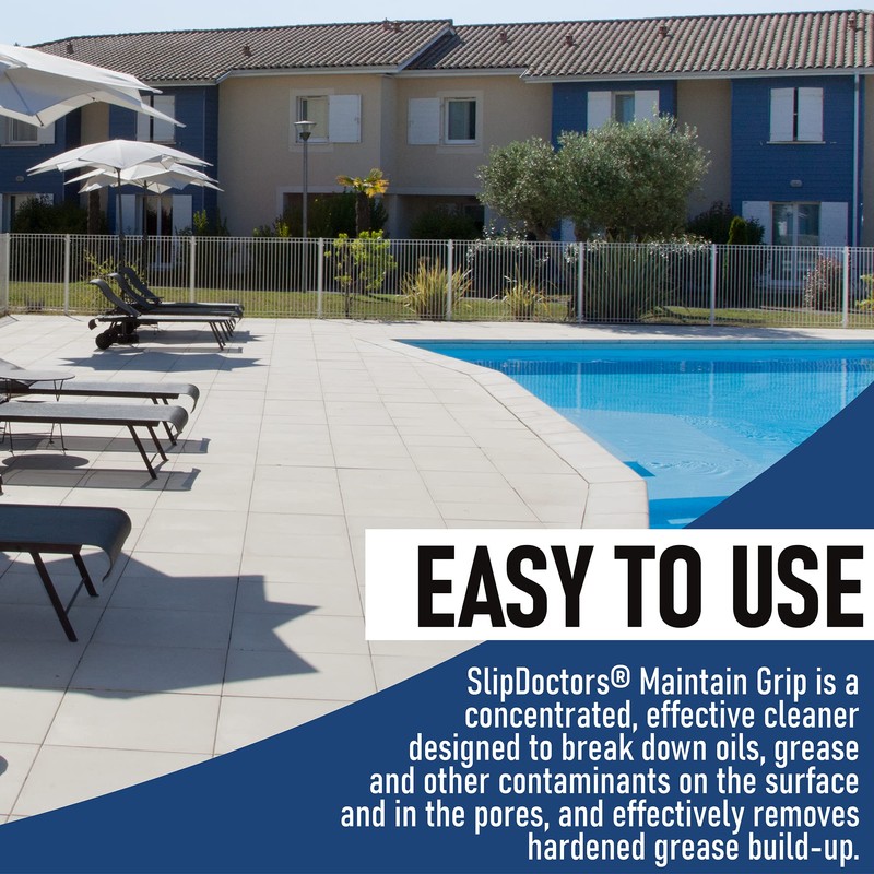 Maintain Grip Non-Slip Cleaner (Gallon) Concentrated Floor Cleaner for Tiles,