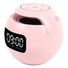 Bluetooth Clock Speaker Round Small Support Memory Card Wireless Alarm