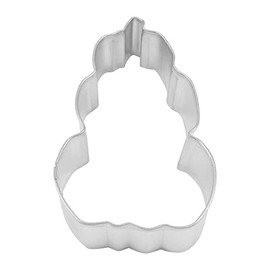 R & M International 8024 Stacked Pumpkin Shaped Tinplated Steel Cookie Cutter, 4", Gift Tag Carded