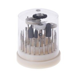 Rotary Burr Set, 41 Pcs Tungsten Steel Rotary Drill Bits with 2.35mm Shank, Rotary Polishing Tool for Wooden, Plastic, Metal, Ceramic
