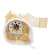 Kurt Adler UL 10-Light 12-Inch Gold Dress Angel Treetop