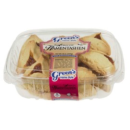 Green's Bakery Apricot Hamantashen, 3 Pack 12 oz. Buttery, Fresh and Delicious Shortbread Cookie, OK Certified Kosher and Pareve, Dairy Free and Nut Free, Popular during the Jewish Holiday of Purim, Year Around Dessert