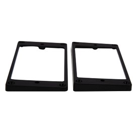 4Pair Yootones Plastic Flat Bottom Humbucker Pickup Mounting Rings Set Compatible with Electric Guitar (Black)
