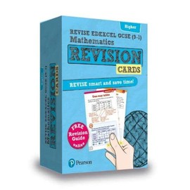 Pearson REVISE Edexcel GCSE Maths Higher Revision Cards (with free online Revision Guide) - 2023 and 2024 exams: for home learning, 2022 and 2023 assessments and exams (REVISE Edexcel GCSE Maths 2015)