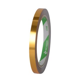 Nichiban Bag Sealing Tape No.540, 20 Rolls, 0.4 inches (9 mm) x 166.4 ft (50 m), Gold 540GO