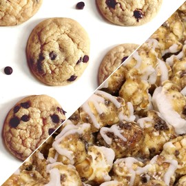 Gourmet Cookies 'n Cream Popcorn by Its Delish, 8 Oz Bulk Bag, – Festive Caramel Air Popped Sweet Crunchy White & Dark Drizzle Glazed Carmel Corn Snack - Dairy-Free, Kosher