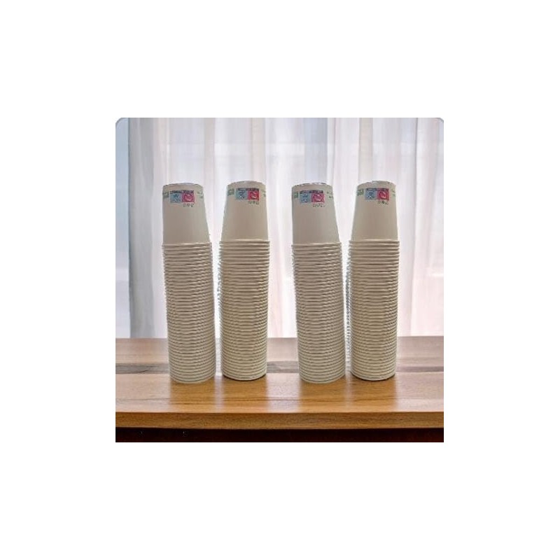 vidoelettronica 172 Organic Paper Cups 180ml - Disposable Paper Coffee