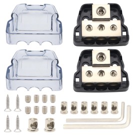 Triple Distribution Block 50 mm²/25 mm² in 25 mm² or 16 mm² Wire Out Connection Blocks 2 Pieces