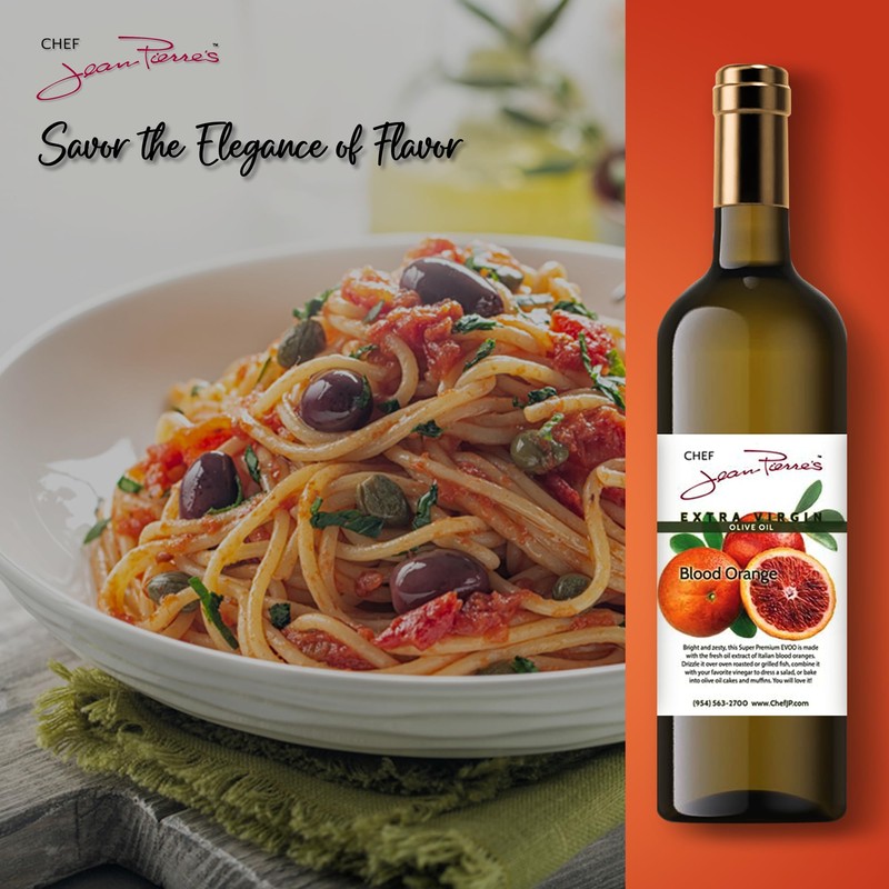 Chef Jean Pierre's Extra Virgin Blood Orange Olive Oil -