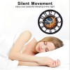 25cm Circular Iron Wall Clock with a Compass Navigation Iconsheet