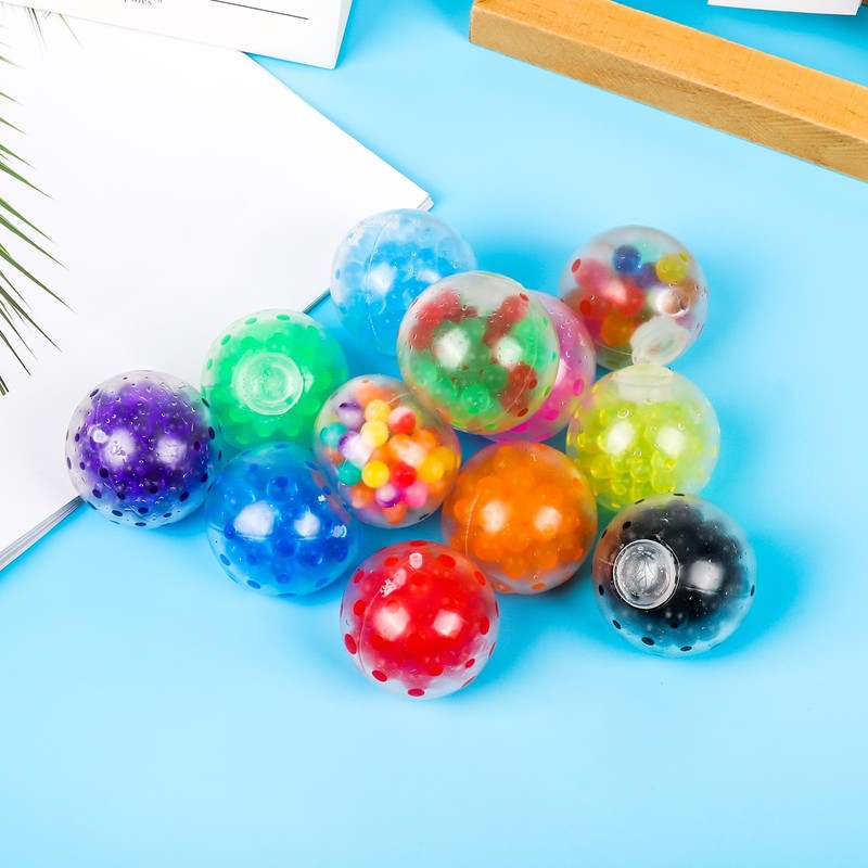 KufaerBeam 12pcs Beads Stress Balls Helps Calm Kids with ADHD