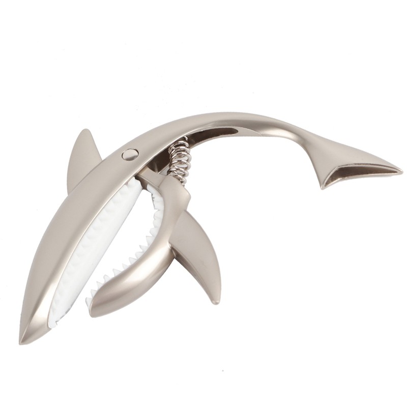 Zinc Alloy Shark Design Guitar Capo Quick Change Clamp Key