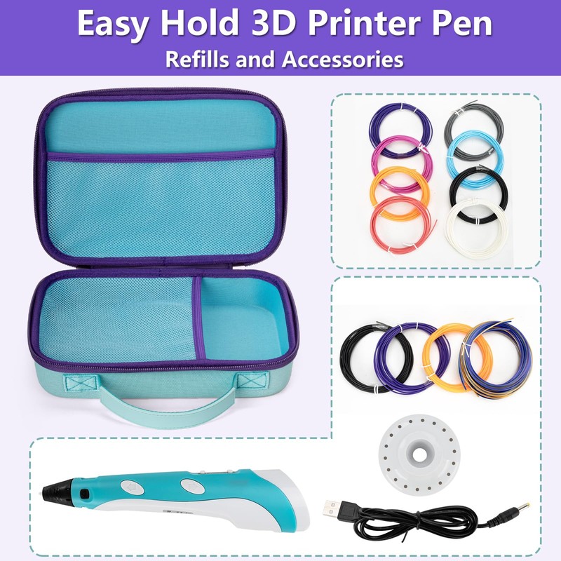 NIFUYOP 3D Pen Case for Scrib3d P1 Advanced, 3D Doodler